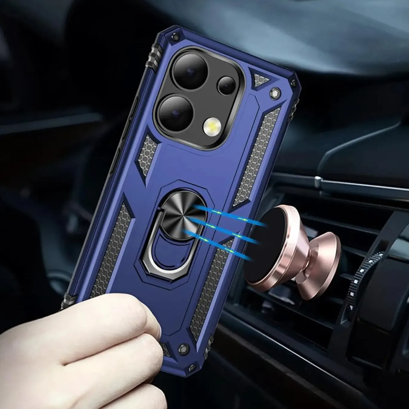Xiaomi Redmi Note 13 4G - Outdoor Hardcase mit Ringhalter