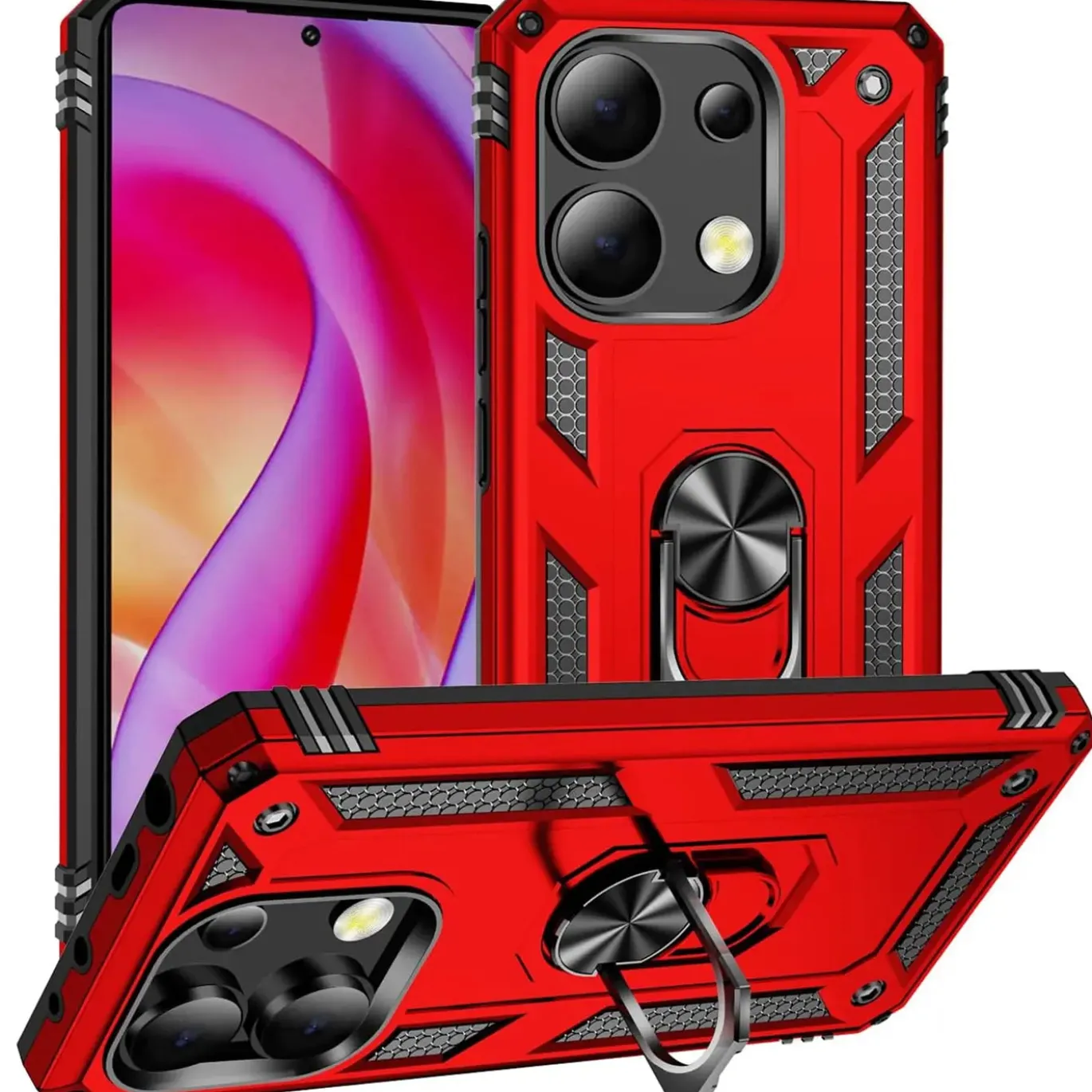Xiaomi Redmi Note 13 4G - Outdoor Hardcase mit Ringhalter