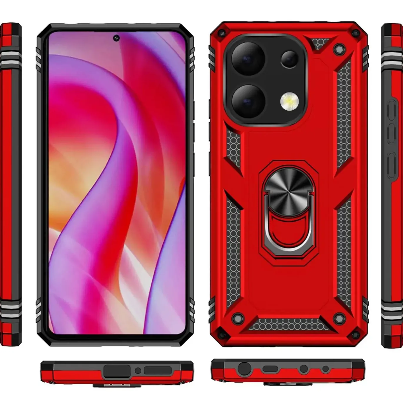 Xiaomi Redmi Note 13 4G - Outdoor Hardcase mit Ringhalter