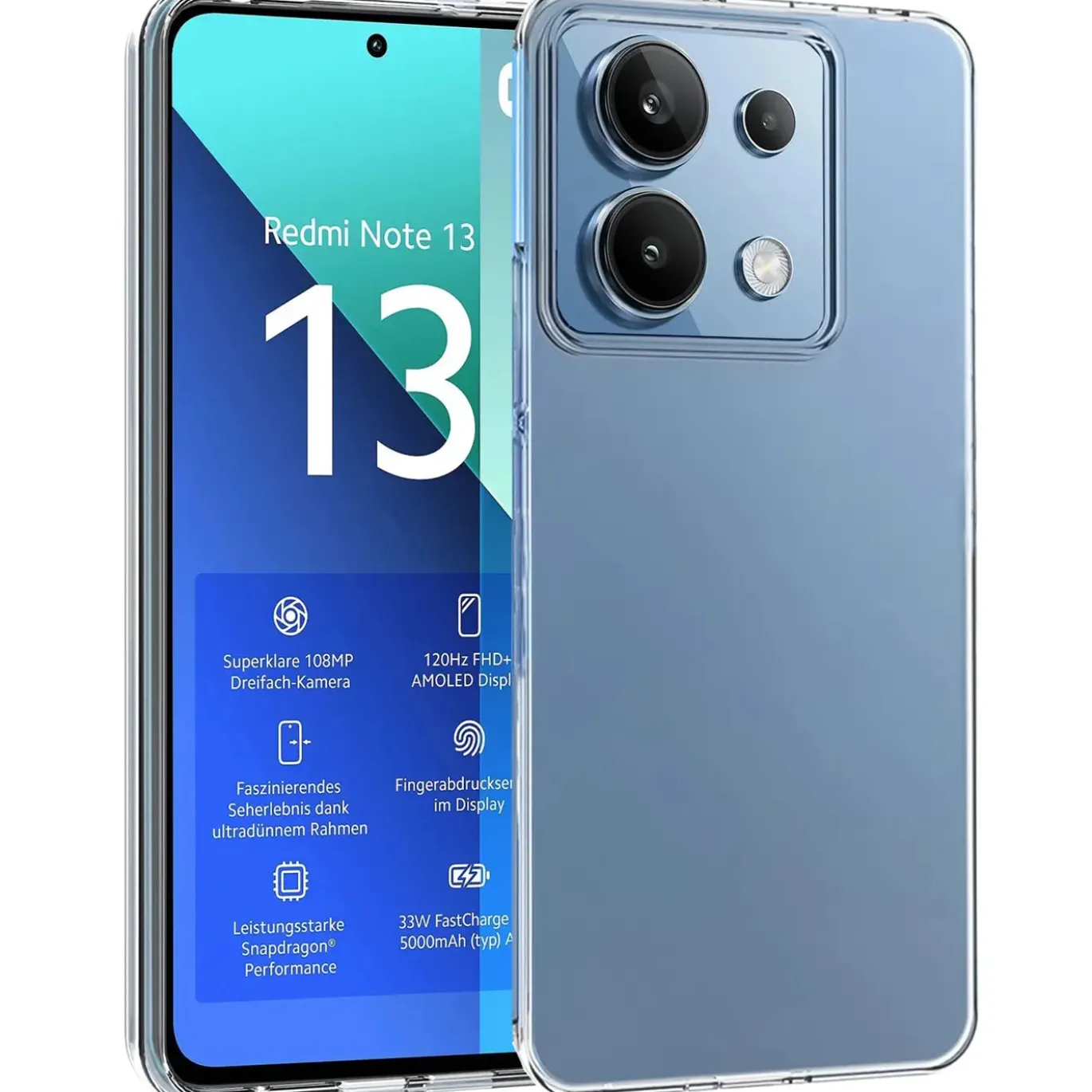 Xiaomi Redmi Note 13 4G - Slim Clear Case Hülle