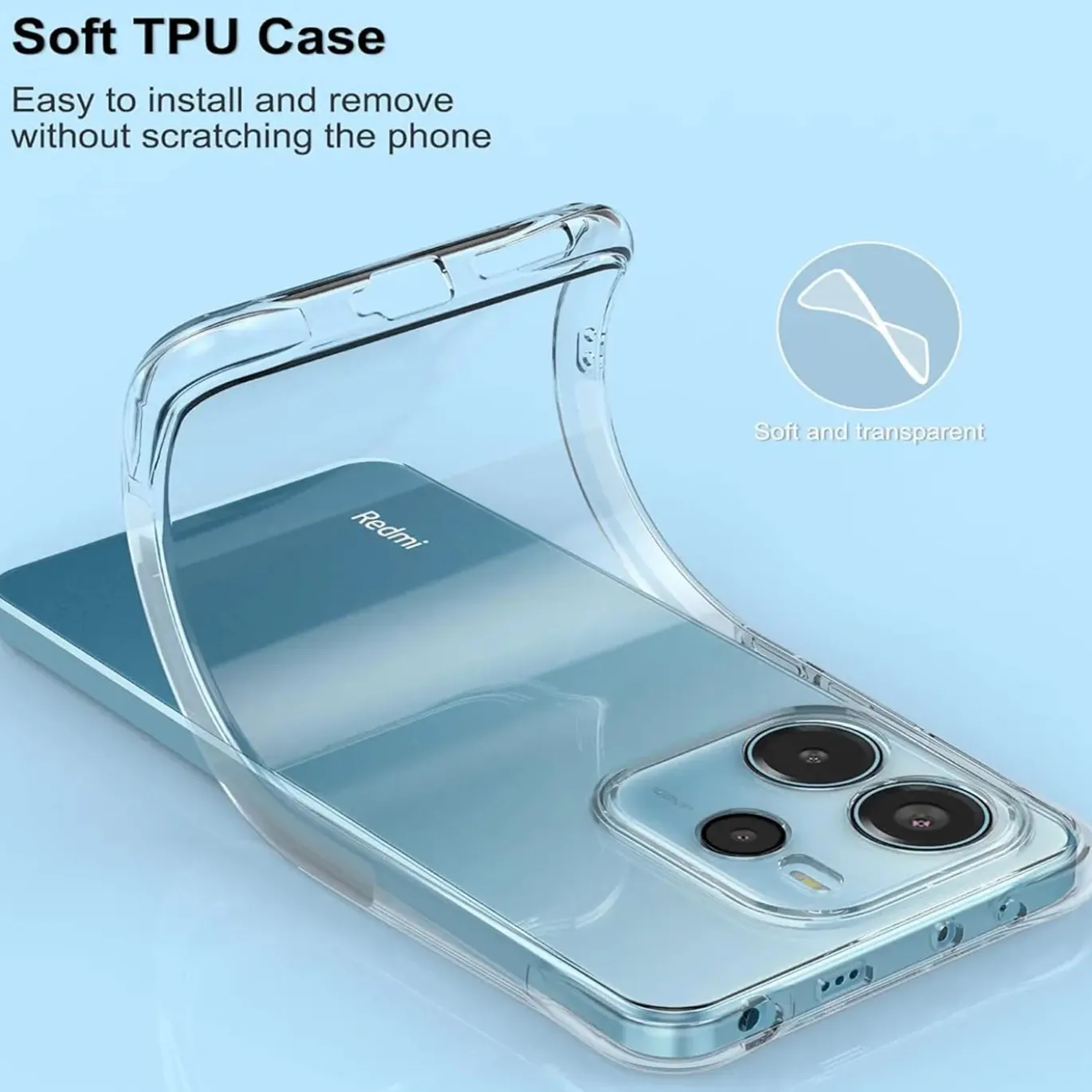Xiaomi Redmi Note 14 4G - Slim Clear Case Hülle