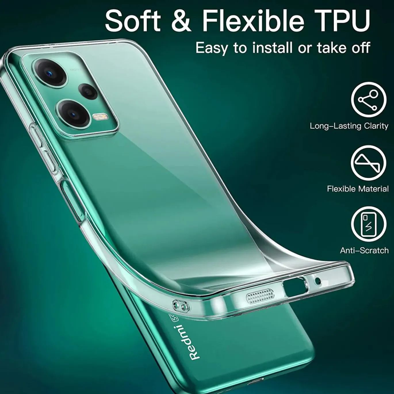 Xiaomi Redmi Note 12 5G - Slim Clear Case Hülle