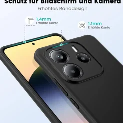 Xiaomi Redmi Note 14 4G - Slim Silikon Backcover Schwarz