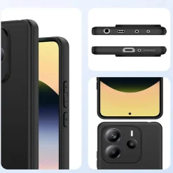 Xiaomi Redmi Note 14 4G - Slim Silikon Backcover Schwarz