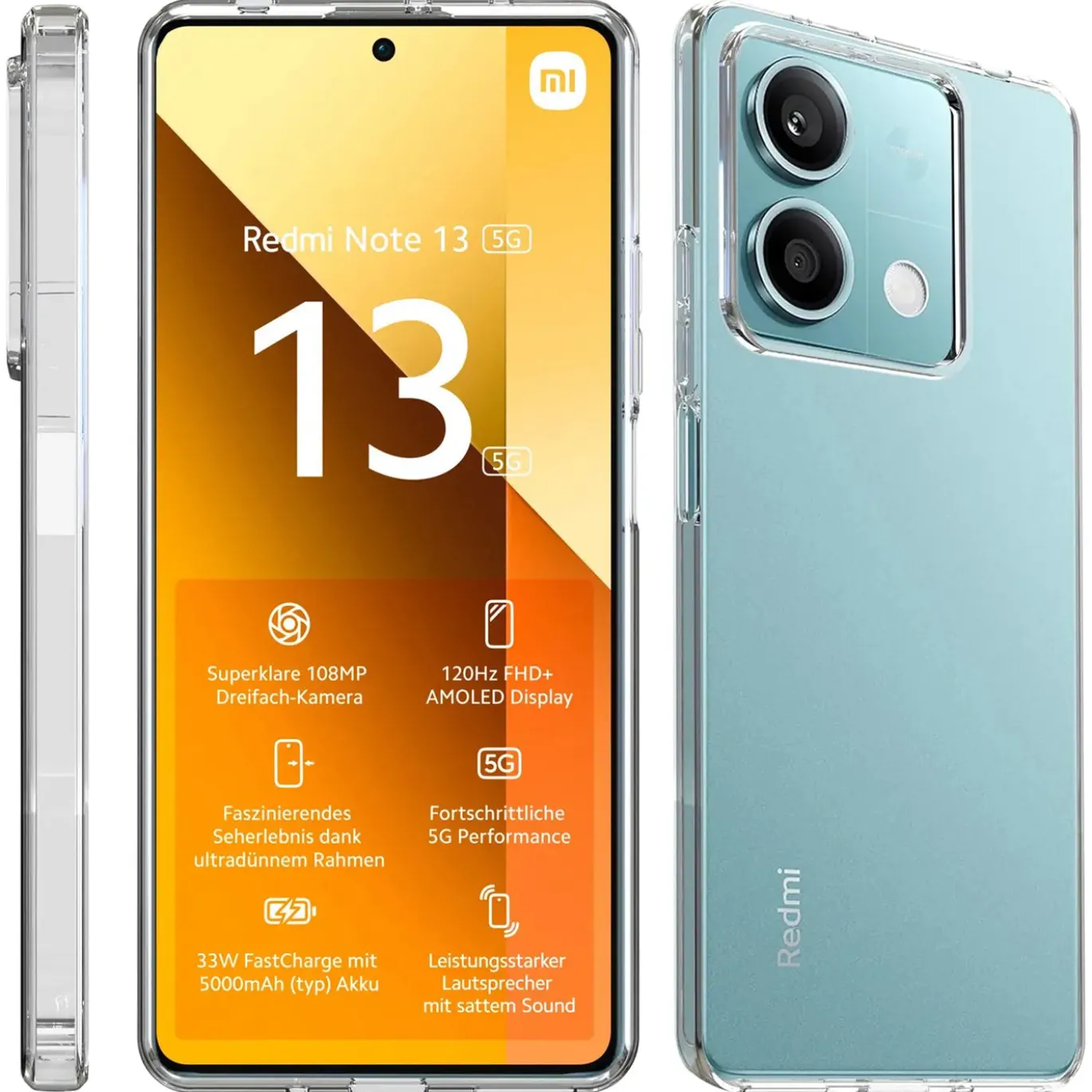 Xiaomi Redmi Note 13 5G - Slim Clear Case Hülle