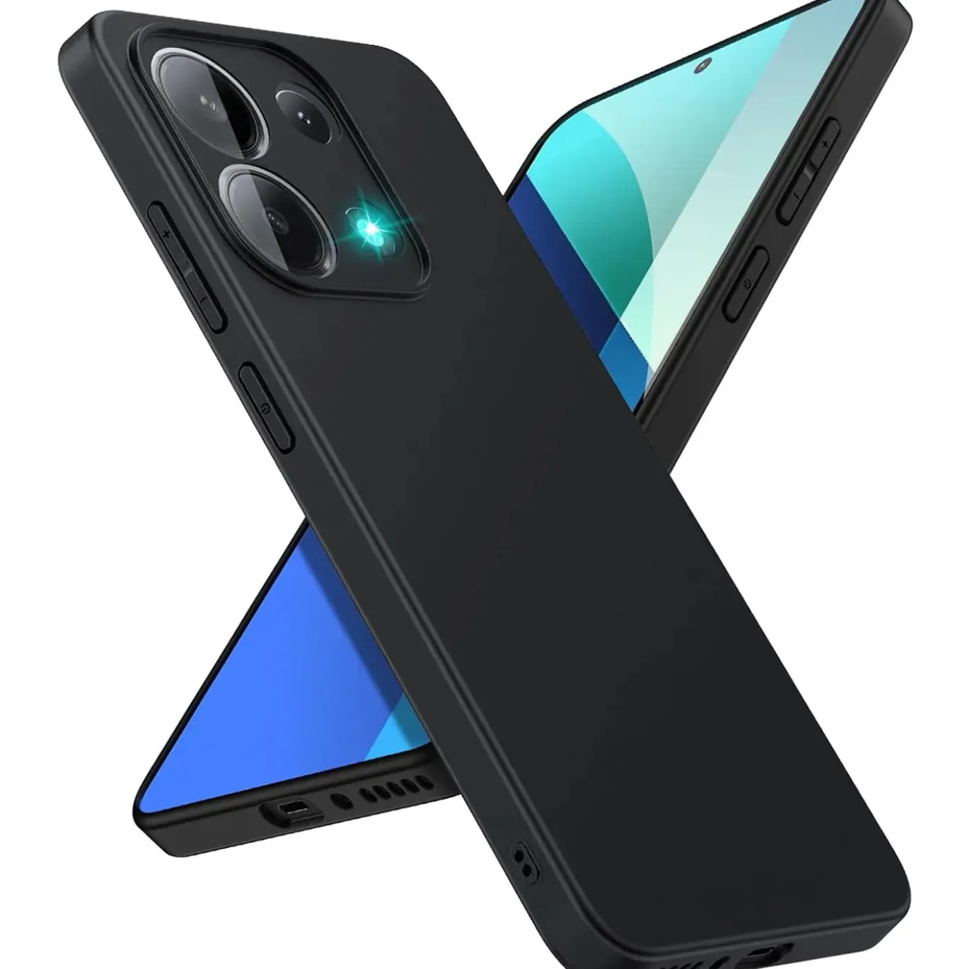 Xiaomi Redmi Note 13 4G - Slim Silikon Backcover Schwarz