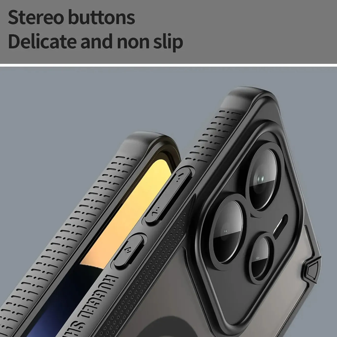 Xiaomi Redmi Note 14 5G - Stoßfestes MagSafe Case in Schwarz mit halbtransparenter Rückseite