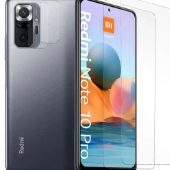 Xiaomi Redmi Note 10 Pro - 9H Displayschutzfolie 2x Display & Kamera