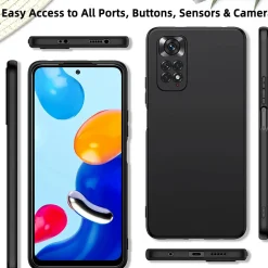Xiaomi Redmi Note 11 Pro / Note 11 Pro 5G - Slim Silikon Backcover Schwarz