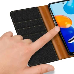 Xiaomi Redmi Note 11 Pro / Note 11 Pro 5G - Jeanslook Klapphülle mit Kartenfach