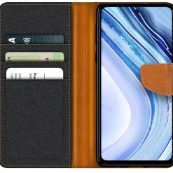 Xiaomi Redmi Note 9 Pro / 9S - Jeanslook Klapphülle mit Kartenfach