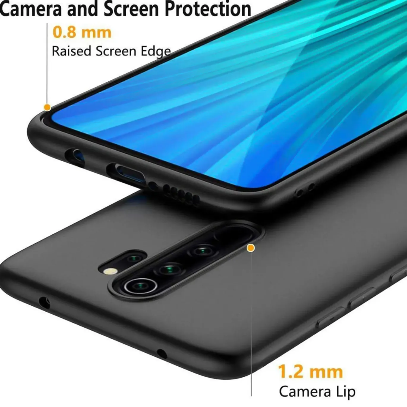 Xiaomi Redmi Note 8 Pro - Slim Silikon Backcover Schwarz