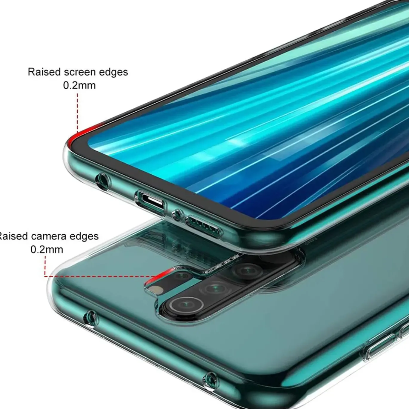 Xiaomi Redmi Note 8 Pro - Slim Clear Case Hülle