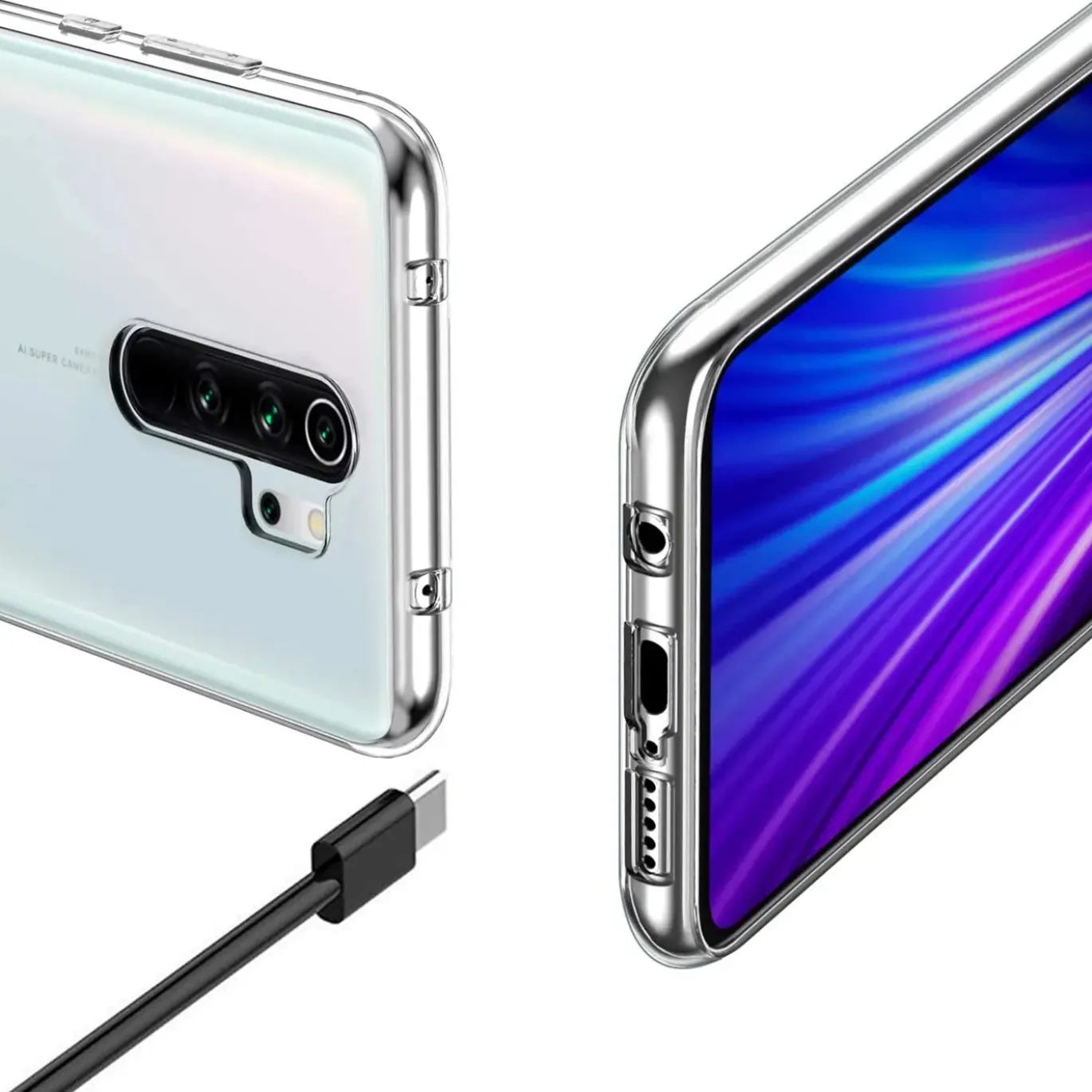Xiaomi Redmi Note 8 Pro - Slim Clear Case Hülle