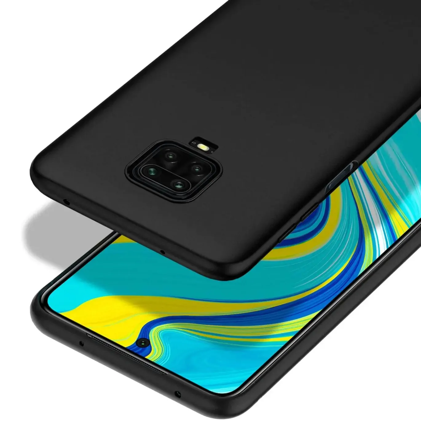 Xiaomi Redmi Note 9 Pro / 9S - Slim Silikon Backcover Schwarz