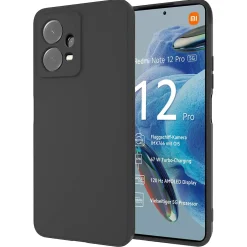 Xiaomi Redmi Note 12 Pro 5G - Slim Silikon Backcover Schwarz