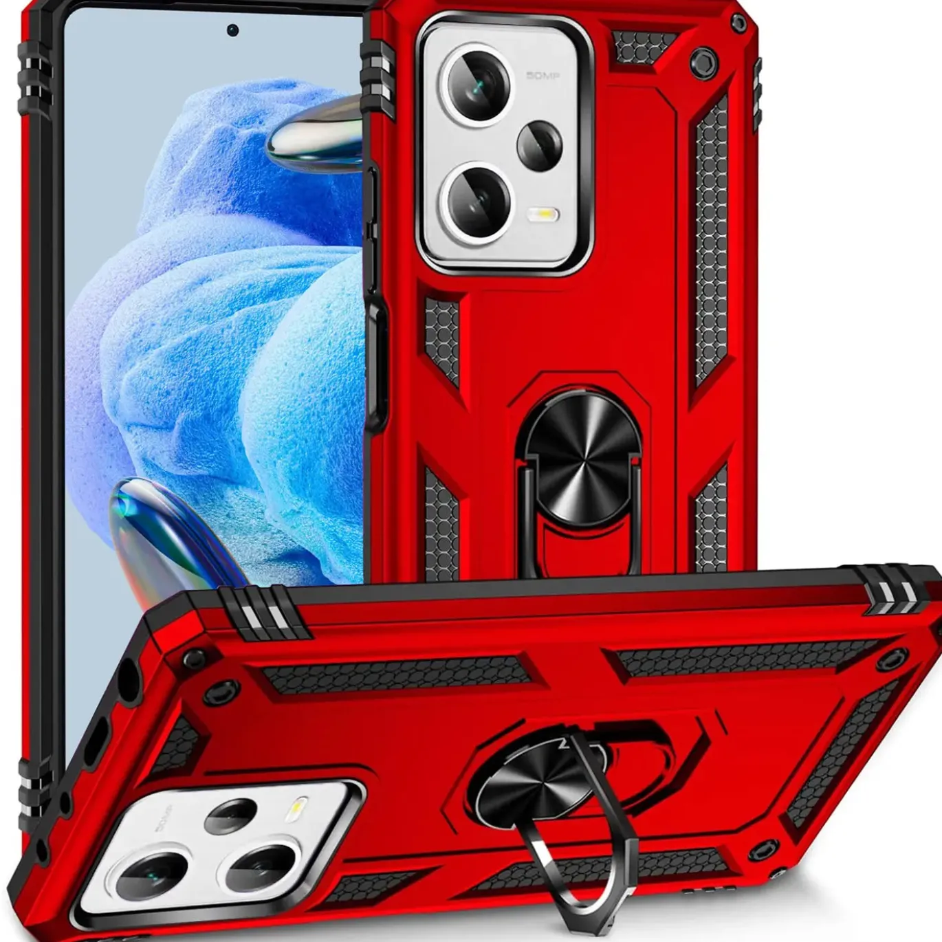 Xiaomi Redmi Note 12 Pro 5G - Outdoor Hardcase mit Ringhalter