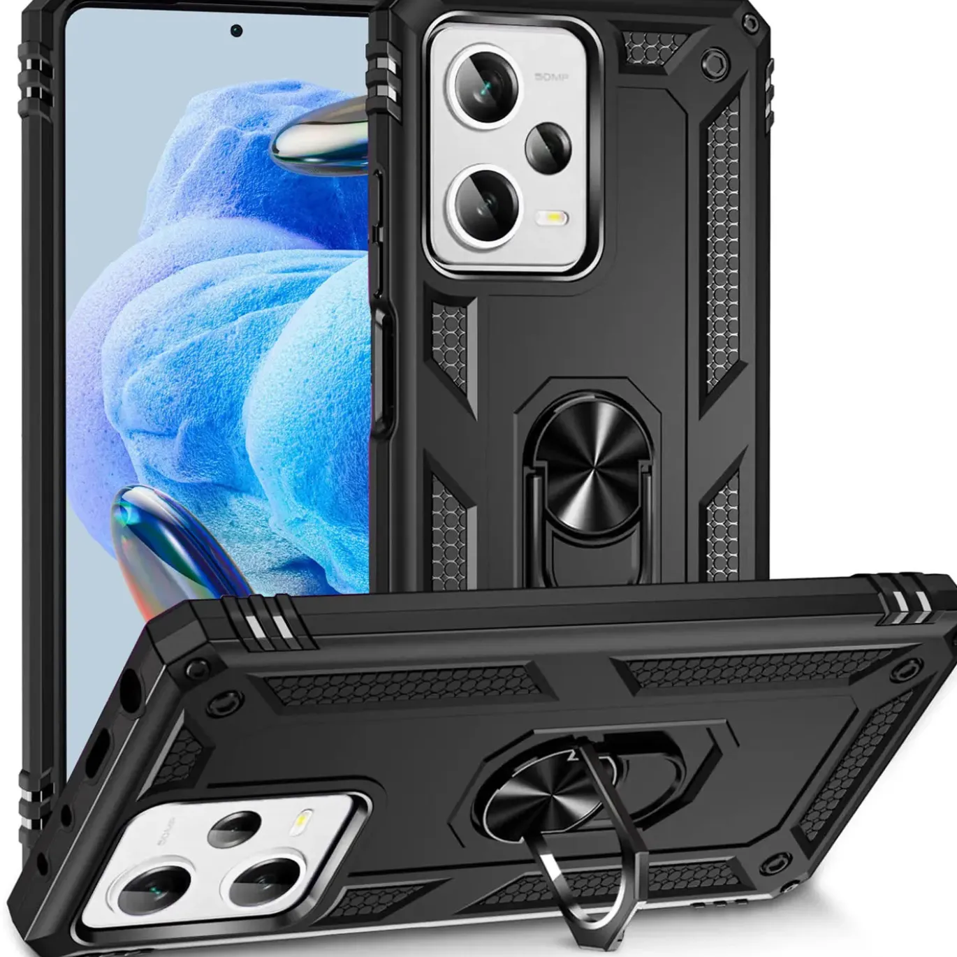 Xiaomi Redmi Note 12 Pro 5G - Outdoor Hardcase mit Ringhalter
