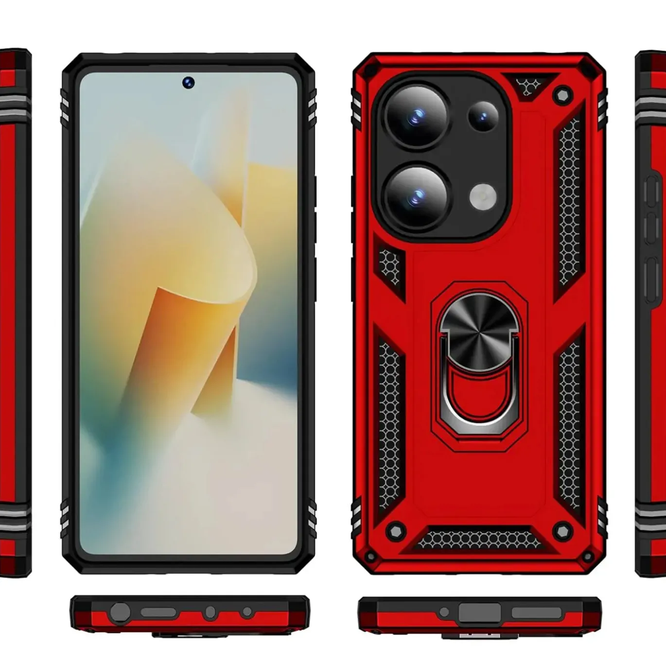 Xiaomi Redmi Note 13 Pro 4G - Outdoor Hardcase mit Ringhalter