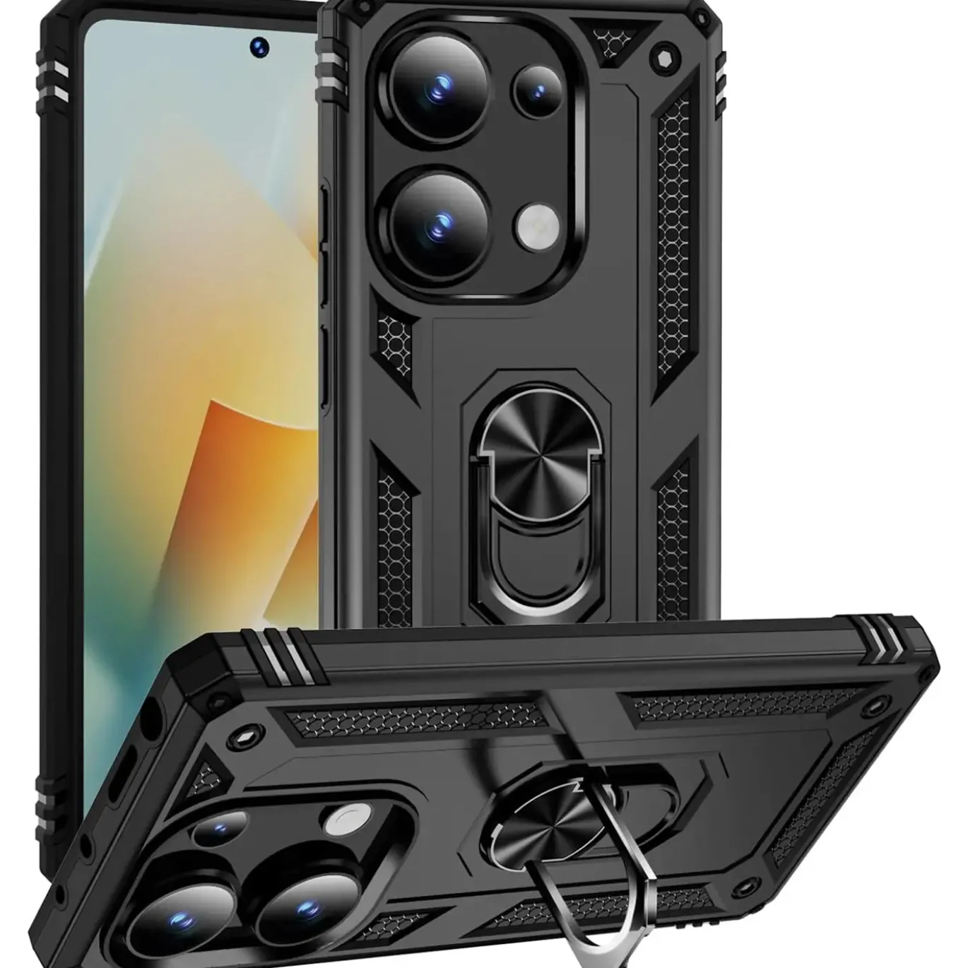 Xiaomi Redmi Note 13 Pro 4G - Outdoor Hardcase mit Ringhalter