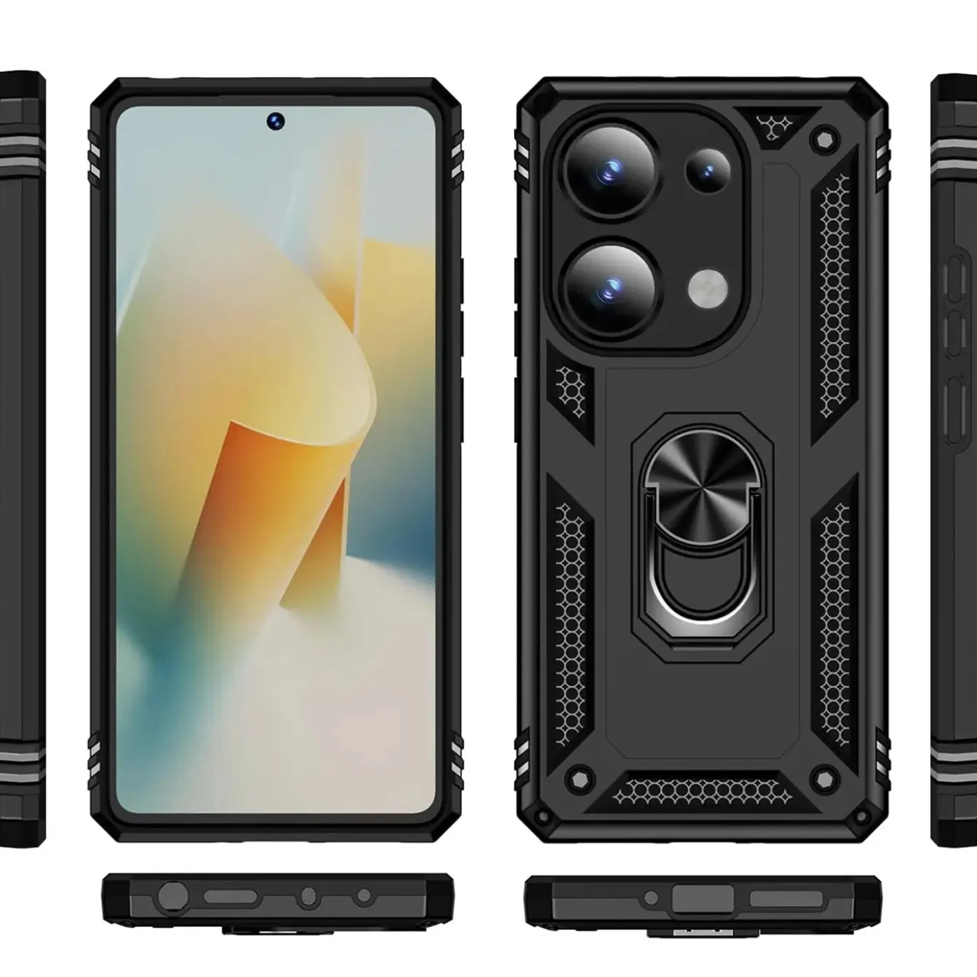 Xiaomi Redmi Note 13 Pro 4G - Outdoor Hardcase mit Ringhalter