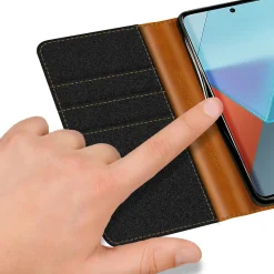 Xiaomi Redmi Note 13 Pro+ 5G - Jeanslook Klapphülle mit Kartenfach