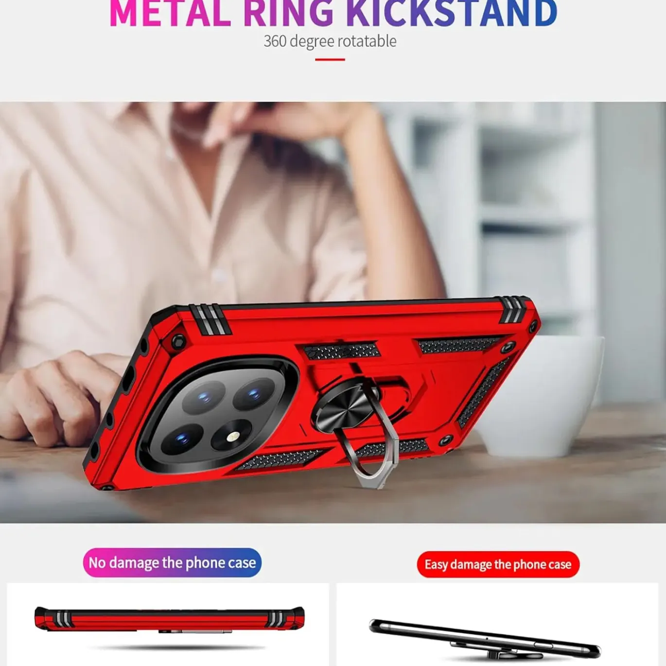 Xiaomi Redmi Note 14 Pro+ 5G - Outdoor Hardcase mit Ringhalter