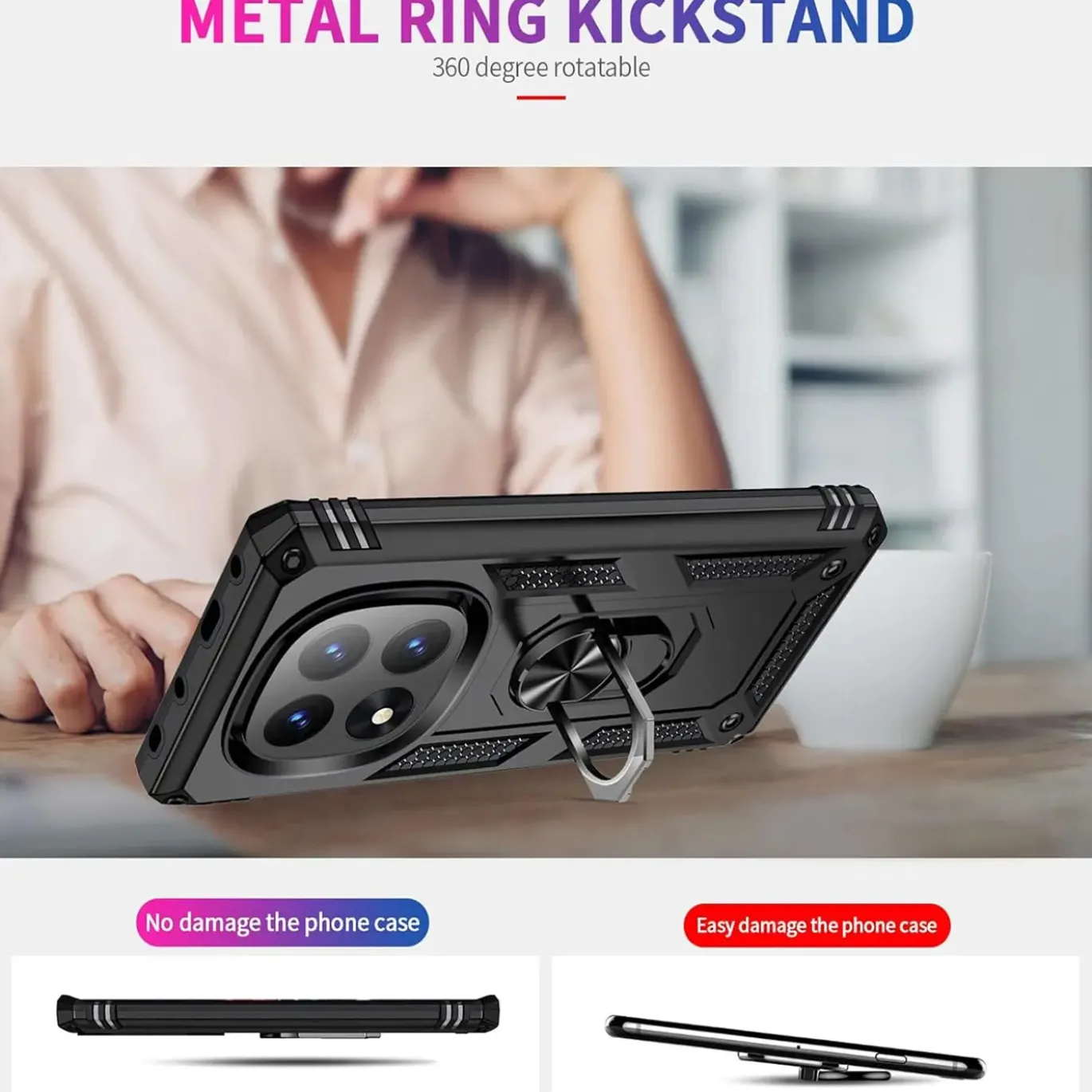 Xiaomi Redmi Note 14 Pro+ 5G - Outdoor Hardcase mit Ringhalter