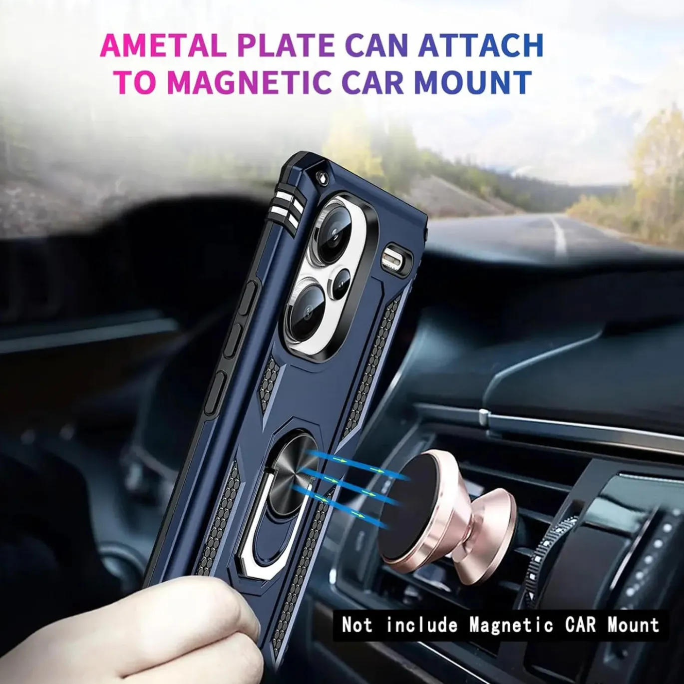 Xiaomi Redmi Note 13 Pro+ 5G - Outdoor Hardcase mit Ringhalter