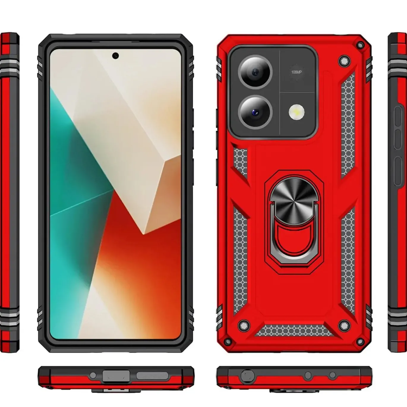 Xiaomi Redmi Note 13 Pro 5G - Outdoor Hardcase mit Ringhalter