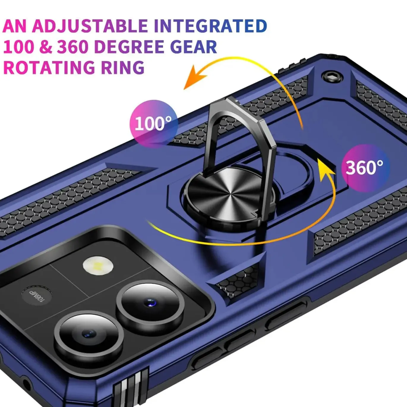 Xiaomi Redmi Note 13 Pro 5G - Outdoor Hardcase mit Ringhalter