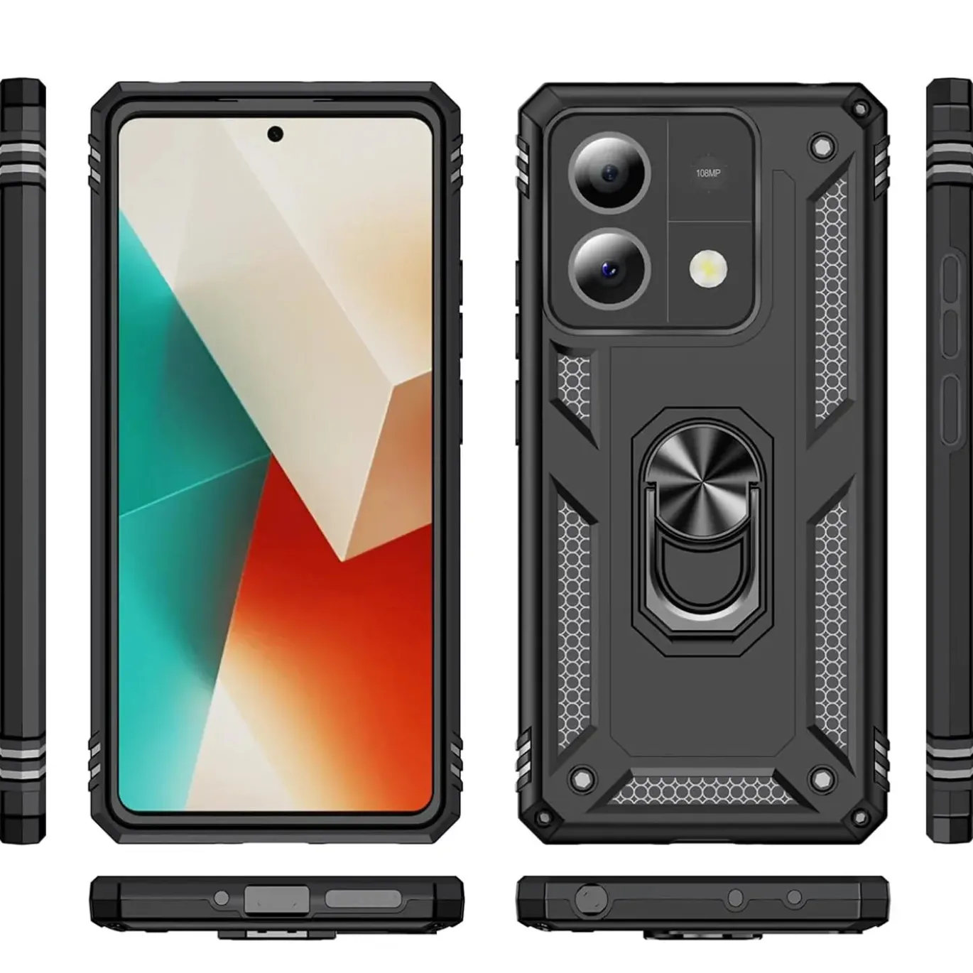 Xiaomi Redmi Note 13 Pro 5G - Outdoor Hardcase mit Ringhalter