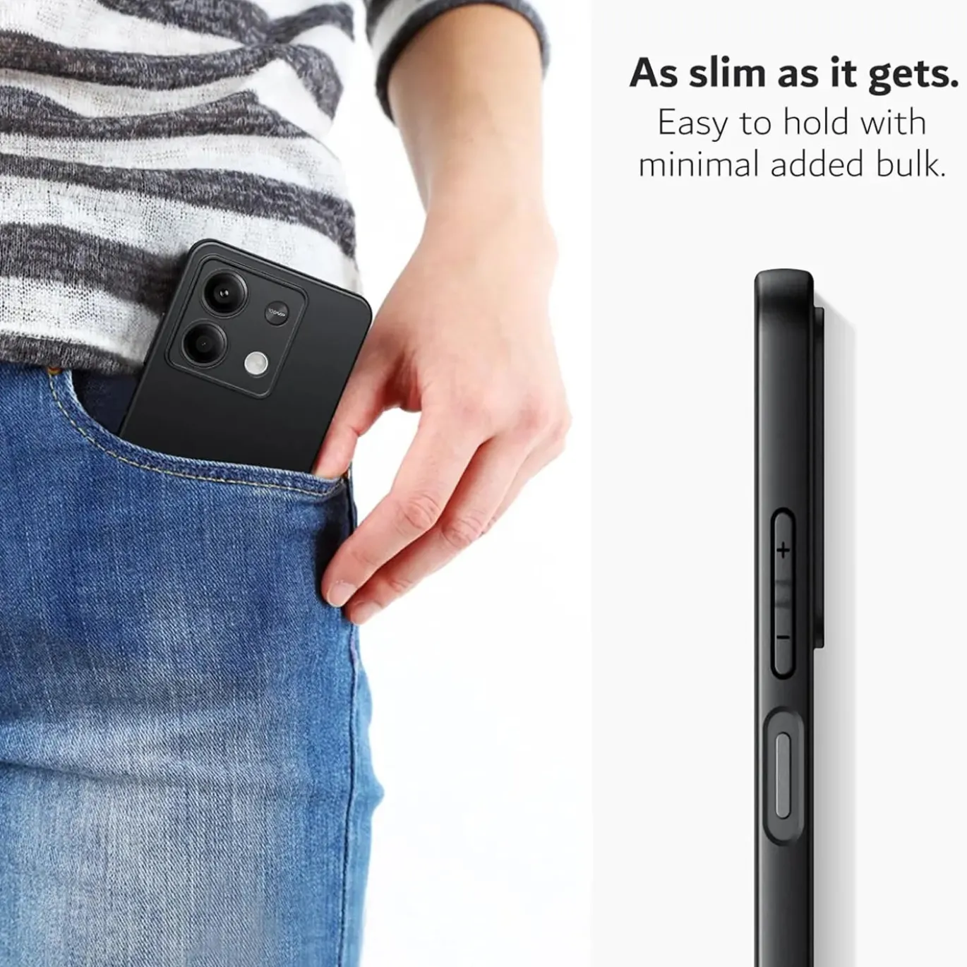 Xiaomi Redmi Note 13 Pro+ 5G - Slim Silikon Backcover Schwarz