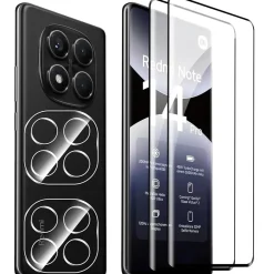 Xiaomi Redmi Note 14 Pro 4G - 9H Displayschutzfolie 2x Display & Kamera