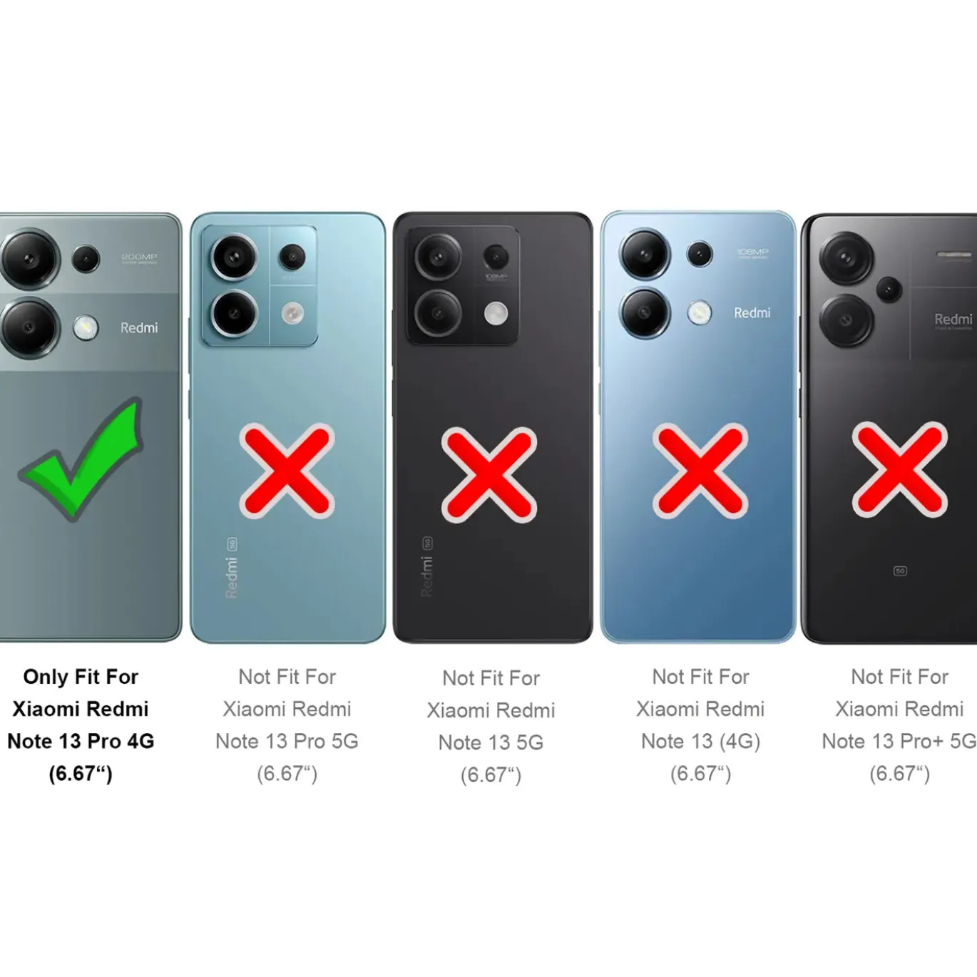 Xiaomi Redmi Note 13 Pro 4G - Slim Clear Case Hülle