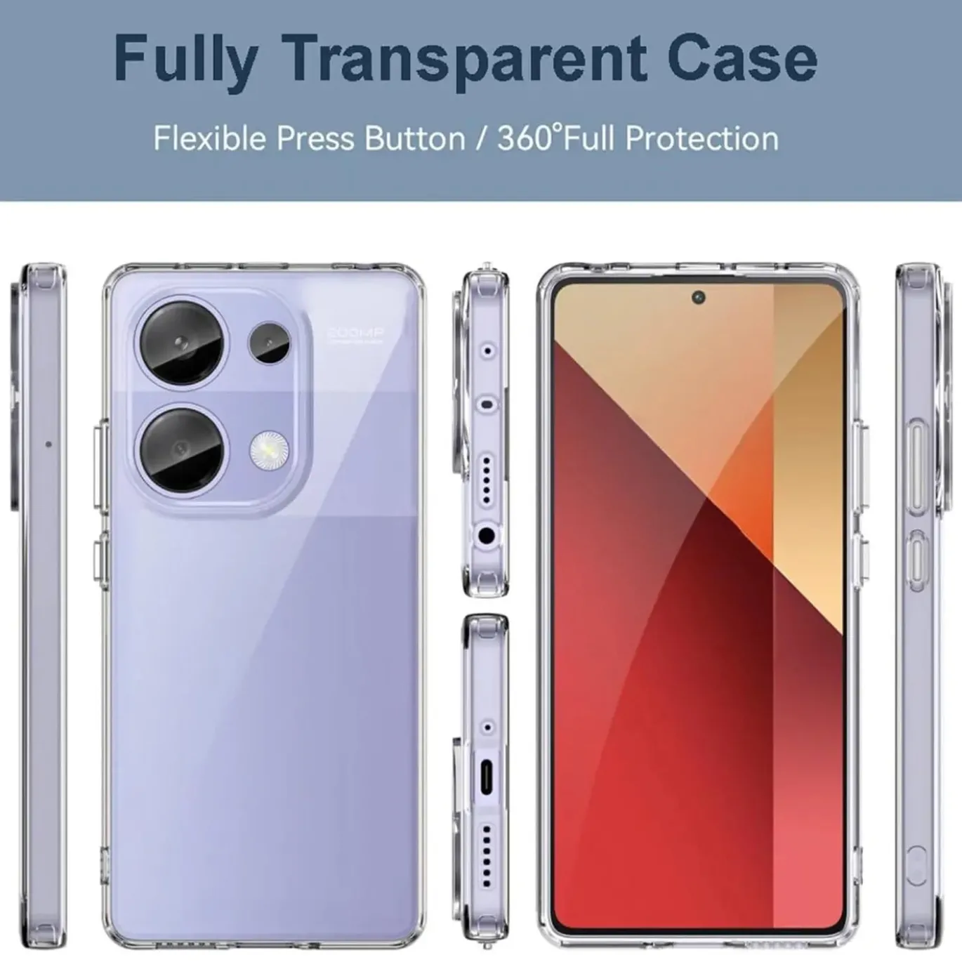 Xiaomi Redmi Note 13 Pro 4G - Slim Clear Case Hülle