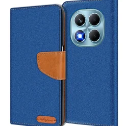 Xiaomi Redmi Note 14 Pro 4G - Jeanslook Klapphülle mit Kartenfach