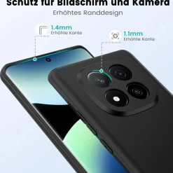 Xiaomi Redmi Note 14 Pro+ 5G - Slim Silikon Backcover Schwarz