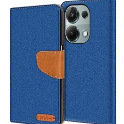 Xiaomi Redmi Note 13 Pro 4G - Jeanslook Klapphülle mit Kartenfach