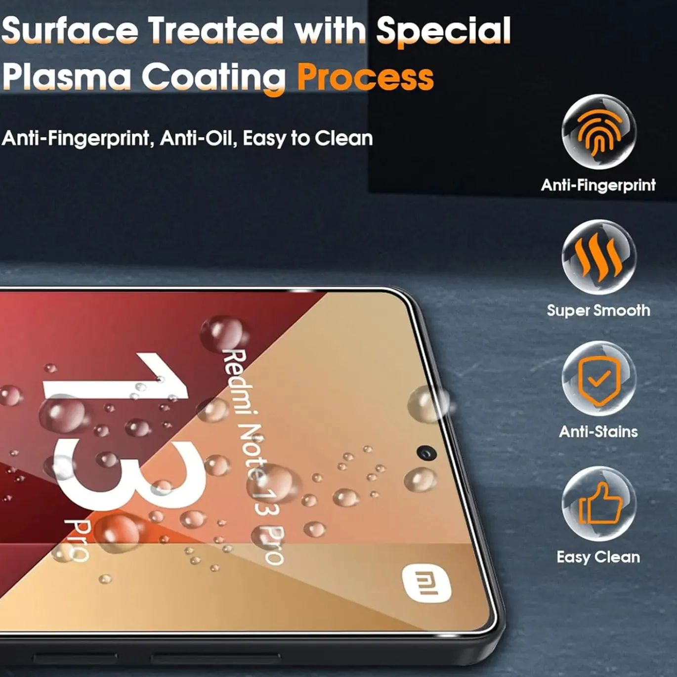 Xiaomi Redmi Note 13 Pro 4G - 9H Displayschutzfolie 2x Display & Kamera
