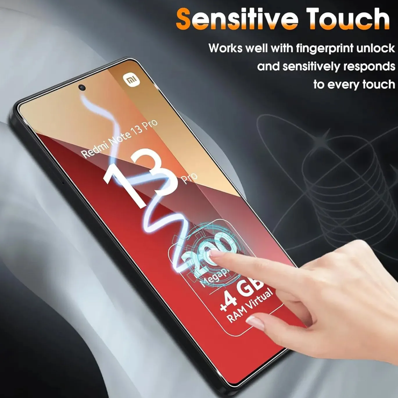 Xiaomi Redmi Note 13 Pro 4G - 9H Displayschutzfolie 2x Display & Kamera