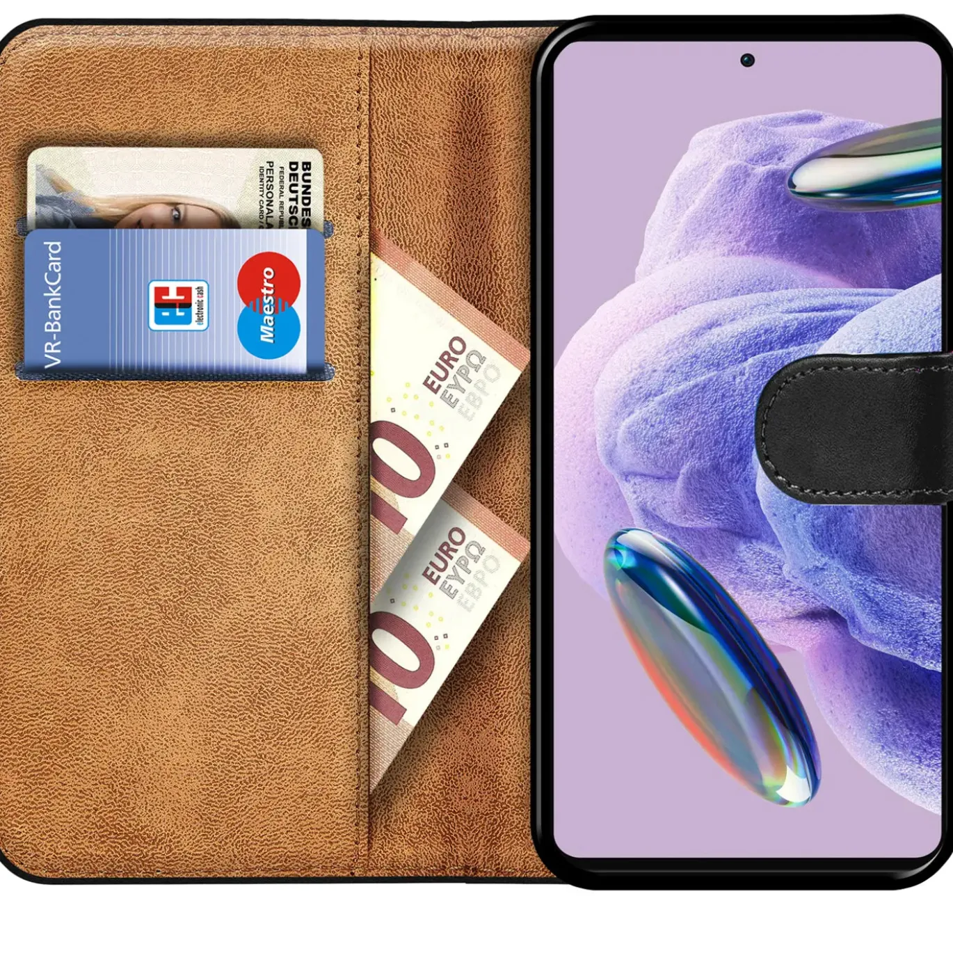 Xiaomi Redmi Note 12 Pro Plus 5G - Klapphülle mit Kartenfächern