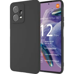 Xiaomi Redmi Note 12 Pro Plus 5G - Slim Silikon Backcover Schwarz