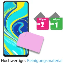 Xiaomi Redmi Note 9S - 9H Displayschutzfolie 2x Display & Kamera