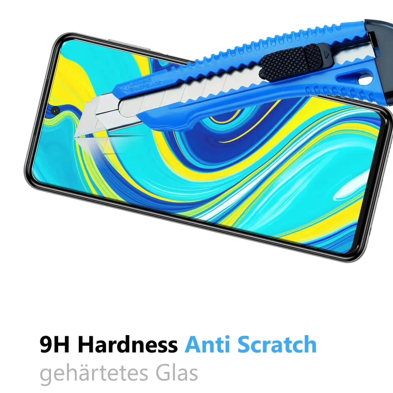 Xiaomi Redmi Note 9S - 9H Displayschutzfolie 2x Display & Kamera