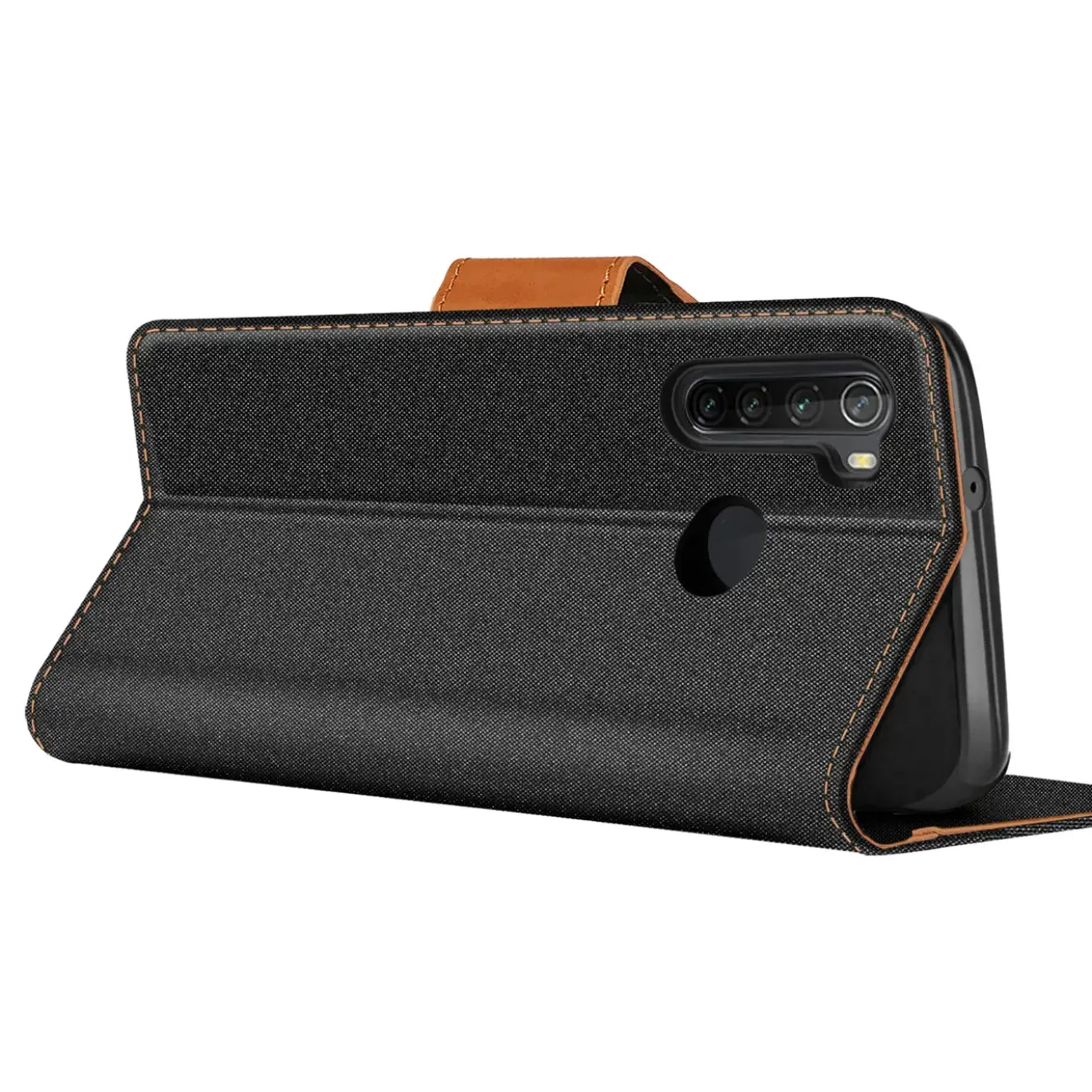 Xiaomi Redmi Note 8T - Jeanslook Klapphülle mit Kartenfach