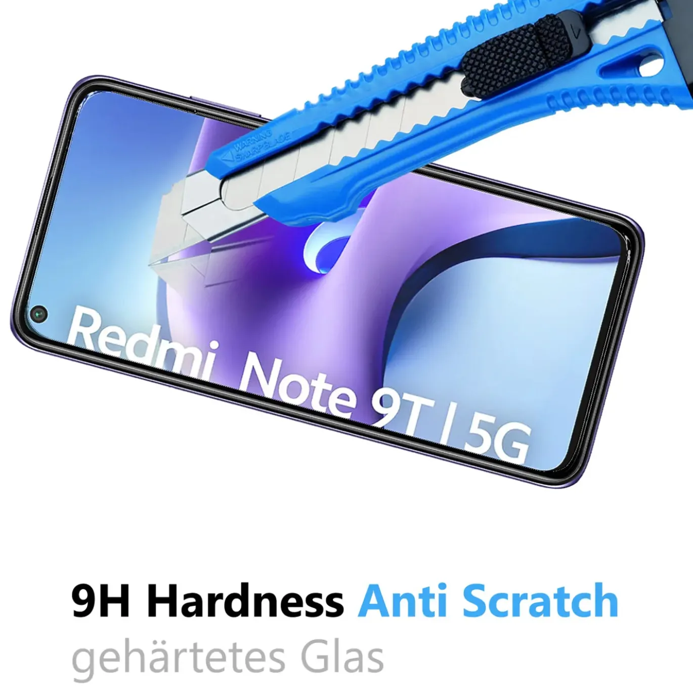 Xiaomi Redmi Note 9T - 2x 9H Panzer Glasfolie, Displayfolie