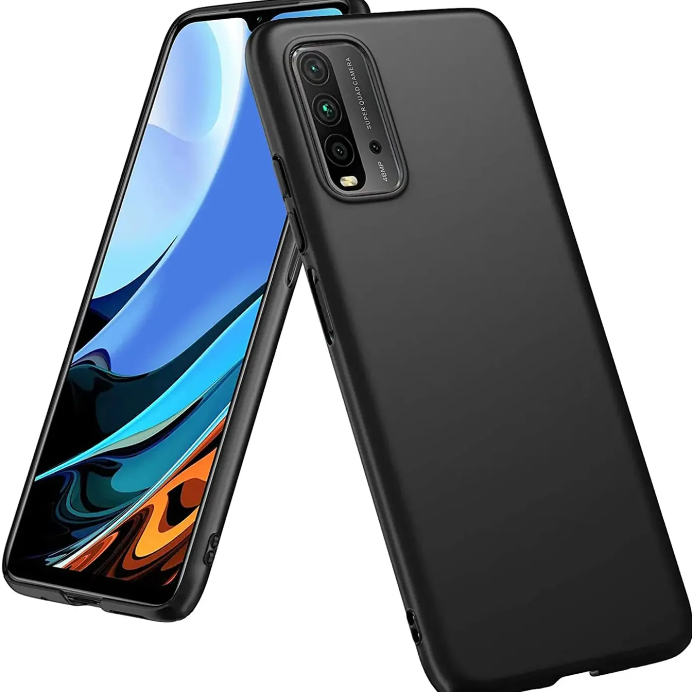 Xiaomi Redmi 9T - Slim Silikon Backcover Schwarz
