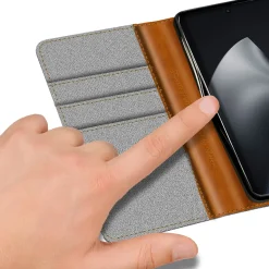 Xiaomi 15T - Jeanslook Klapphülle mit Kartenfach