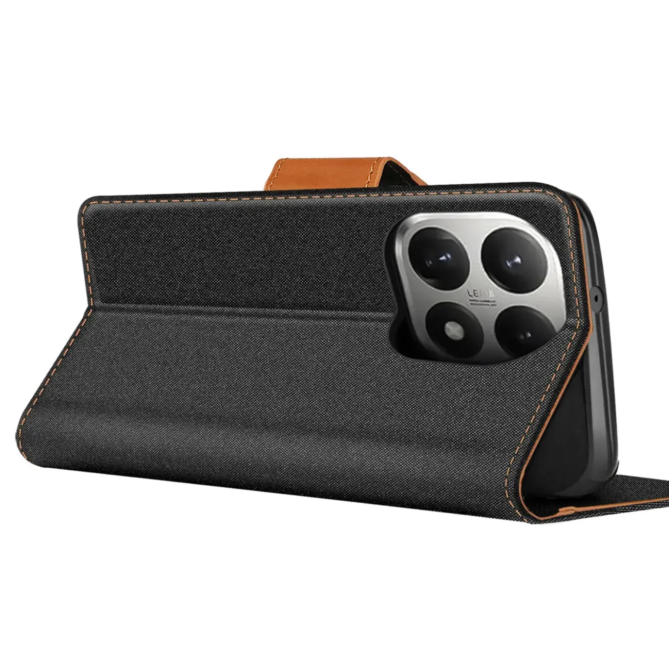Xiaomi 15T - Jeanslook Klapphülle mit Kartenfach